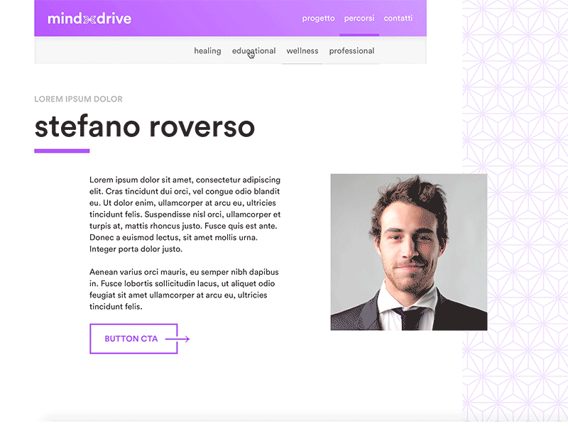 Minddrive animation design header homepage