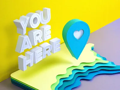 I Am Here kwik krafts location pin minnesota paper papercraft