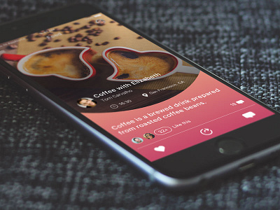 Feed iOS activity admin chart feed graph icons message product stats ui ux video
