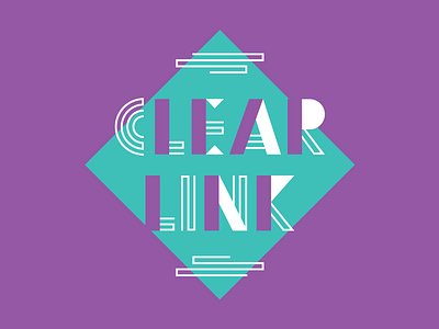 Clearlink T-Shirt Design B 80s 90s clearlink old school t shirt typography