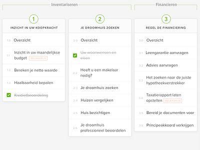 Checklist Buying House app checklist design mortgage ui ux web