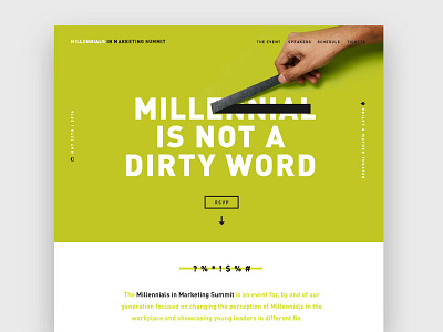 Millennials hand ui web