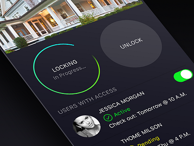 Smart Lock App app apple watch ios design iphone 6s iphone se loading mockup smart home smart lock ui ui design ui ux