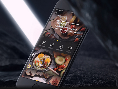 Banquet App app banquet black food ui ux
