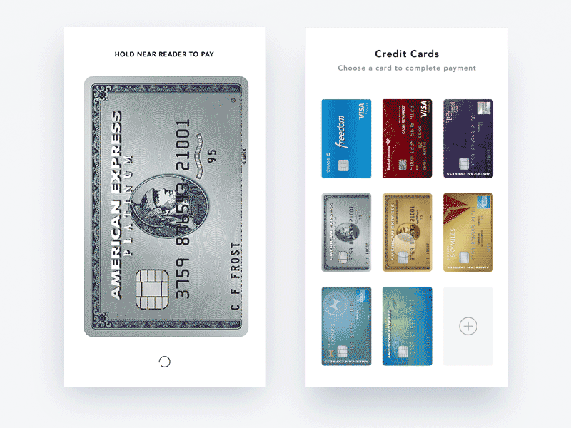 Payment Interaction. Framerjs banking card ui credit card finance fintech flat design framer interaction pay payment ux ui wallet