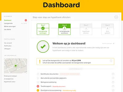 Online Mortgage Dashboard complex conversion feedback form funnel house housing mortgage ui ux