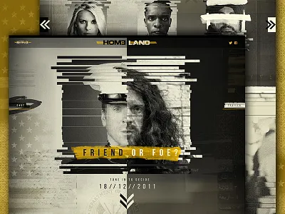 Homeland Promo Site Concept america homeland middle east military netflix political tv web concept