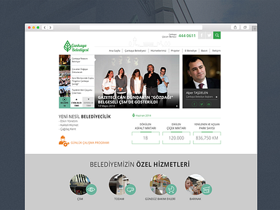 Web Design Scroll & Horizontal city design green interface navigation ui ux web website