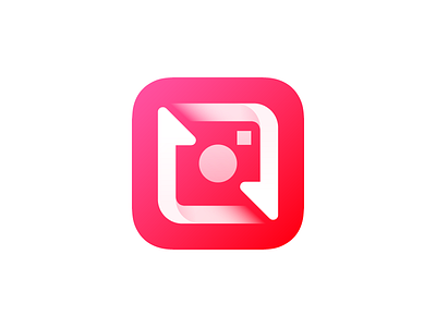 Repost for Instagram Icon appicon icon mobile icon red