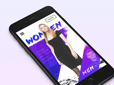 Day 09 - VERSACE APP home page clothes design flat ui