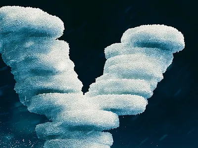 Icy Y c4d cinema 4d concept concept art digital art ice illustration photoshop type y