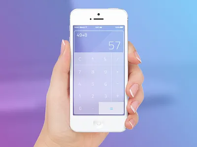 Calculator — Daily UI challenge #004 calculator challenge daily dailyui flat ui ux web