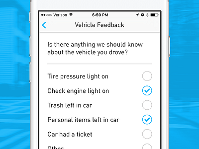 car2go Vehicle Feedback app c2g car2go concept redesign ui ux