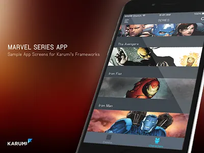 Marvel App android app ios karumi marvel ui