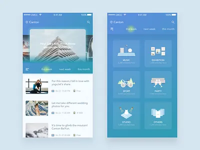 Concept App about events event，activity，concept，app