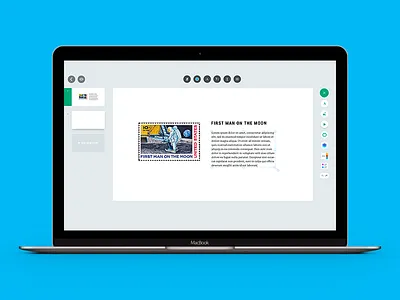 slide editor for the e-learning system editor material minimal slide ui