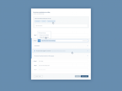 Topic Expanded knowledge base steps tags