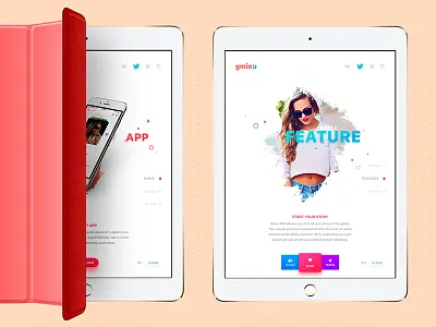 Gmix Web Site / iPad app design friend ipad love people responsive social summer travel website