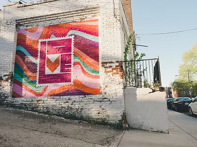 Love. Weird, Wonderful, & Wanted 60s bright love street art typography wheatpaste wiggles