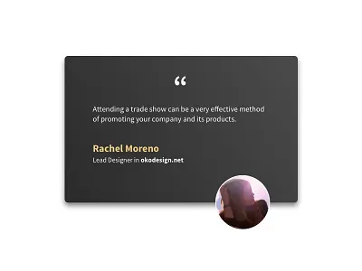 Testimonials black card gold interface landing slide testimonials ui ui kit ux web