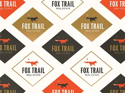 Fox Trail Branding WIP branding colorado fox logo logo design pattern real estate