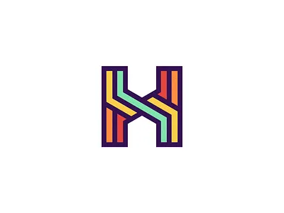 H Monogram balance colors h home house lines logo monogram symmetry