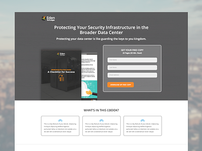 eBook Landing Page ebook landing page technology