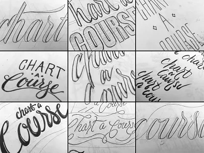 Letter Sketches brush calligraphy identity lettering mural pen sketching typography