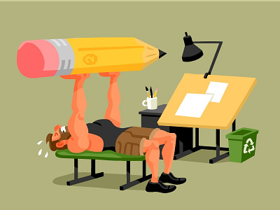 Spring Training illustration ripped studio goals vector