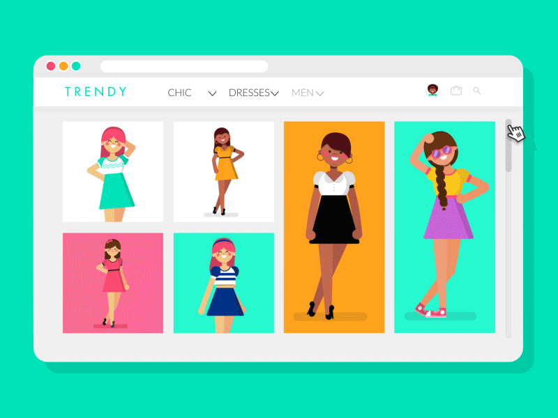 Fashion Lover animation character cute design explainer fashion graphics illustration motion video