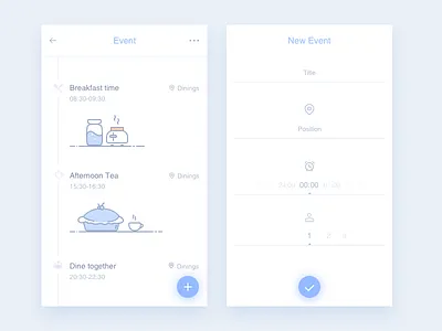 Event app event iphone sketch ui