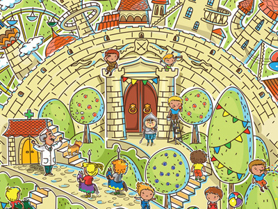 Vector illustration #34 2d adventure art children colorful design fun graphics hospitals illustration vector