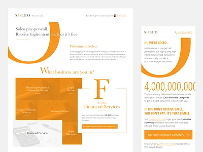 Soleo Email and Landing Page baskerville email open sans website