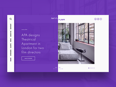Deco Form Web Design best brand clean creative design main minimal ux