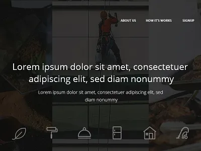 Local Service Providers clean flat services slider ui ux webdesign website