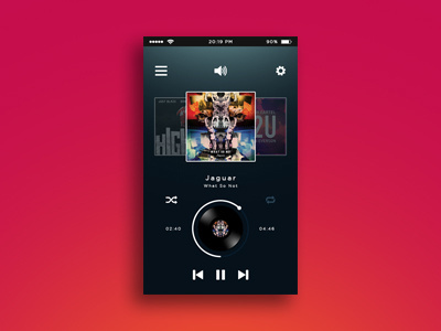 Daily Ui #009 - Music Player 009 app clean dailyui mobile music player ui ux vinyl web