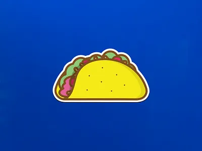 Tacos in the fridge and on the fridge illustration magnets taco tacos