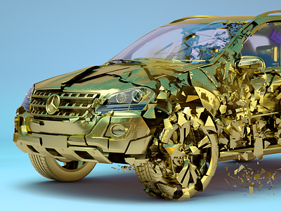 26-04-2016 3d c4d cinema4d daily gold motion graphics
