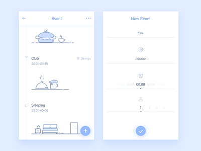 Event app event iphone sketch ui