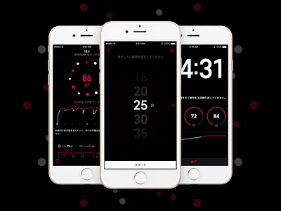 JINS MEME OFFICE App app data focus ios mobile ui visualizations
