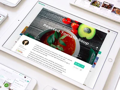 Healthy Food Web Recipes ux ui web design