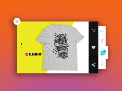 Daily Ui #010 - Social Share 010 dailyui element facebook google pinterest plus share social twitter ui ux