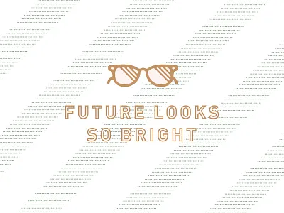 Future So Bright branding icon iconography identity pattern stripes sunglasses