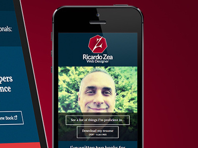 Redesigned portfolio site: ricardozea ricardozea.design