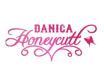 Musician Logo butterfly logo musician pink sparkle