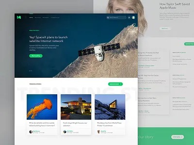 Medium Homepage Experiment blog clean simple web
