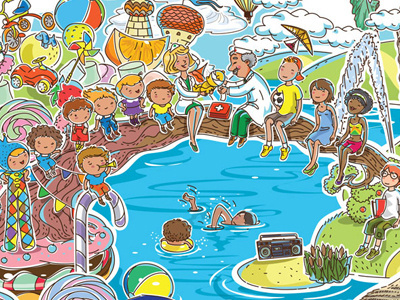 Vector illustration #35 2d adventure art children colorful design fun graphics hospitals illustration vector