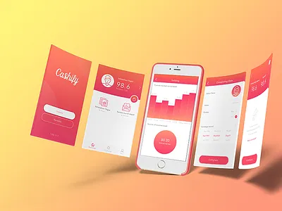 Cashify app financial flat icon icons logo ui user experience user interface ux vi visual identity
