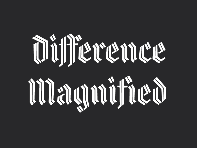Blackletter blackletter chromatic font lost type type