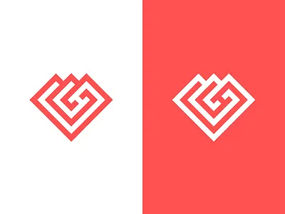 Heart Logo branding heart human logo love people person red romance symbol